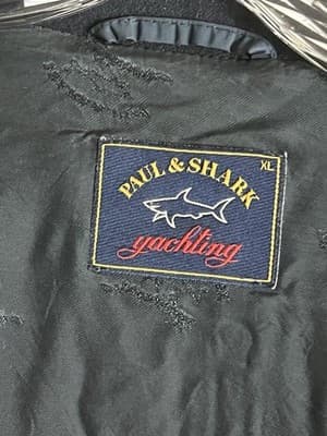 Paul & Shark Yachting Loro Piana Wool & Cashmere Navy Harrington Jacket Coat L - Thumbnail 6