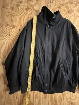Paul & Shark Yachting Loro Piana Wool & Cashmere Navy Harrington Jacket Coat L - Thumbnail 9