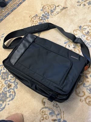 Briggs & Riley Verb Dispatch Messenger Expandable Laptop Bag VB204-4 Blk Pockets - Image 1
