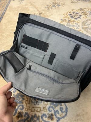 Briggs & Riley Verb Dispatch Messenger Expandable Laptop Bag VB204-4 Blk Pockets - Thumbnail 8