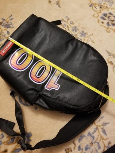 SPRAYGROUND Limited Edition Keep It 100 Backpack Black Bag RARE 18x6x12 - Thumbnail 19