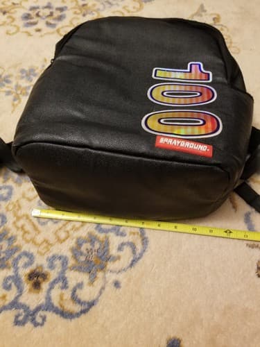 SPRAYGROUND Limited Edition Keep It 100 Backpack Black Bag RARE 18x6x12 - Thumbnail 20