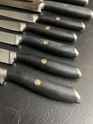 Cangshan L Series 8-Piece Forged German Steel Knife Block Set Chef Santoku READ - Thumbnail 3