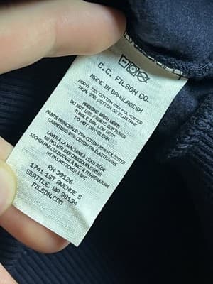 Filson Prospector Embroidered Diamond Logo Hoodie Mens S Navy Blue Sweatshirt - Thumbnail 7