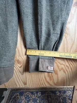 VTG Swedish WW2 Army Pants Wool 38x32 Military Green 1941 Sweden Cargo Leather - Thumbnail 11