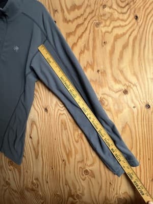 Arcteryx Delta LT Zip Sweatshirt Men XL Gray Fleece Insulated Polartec Half Zip - Thumbnail 6