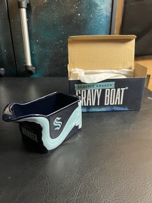 Seattle Kraken NIB Tentacle Gravy Boat Hockey NHL SGA 11/26/25 Thanksgiving 2025 - Image 1