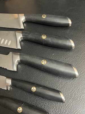 Cangshan L Series 8-Piece Forged German Steel Knife Block Set Chef Santoku READ - Thumbnail 5