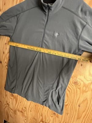 Arcteryx Delta LT Zip Sweatshirt Men XL Gray Fleece Insulated Polartec Half Zip - Thumbnail 5