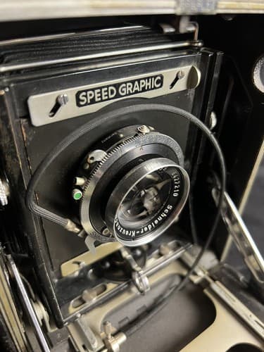 Graflex Speed Graphic 3x4 Schneider Xenar 135mm f4.7 Lens Synchro-Compur Shutter - Thumbnail 3