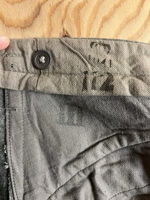 VTG Swedish WW2 Army Pants Wool 38x32 Military Green 1941 Sweden Cargo Leather - Thumbnail 19