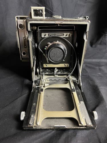 Graflex Speed Graphic 3x4 Schneider Xenar 135mm f4.7 Lens Synchro-Compur Shutter - Thumbnail 6