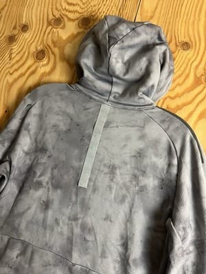Lululemon Textured Tech Hoodie Mens M Performance Pullover Diamond Dye Grey - Thumbnail 9