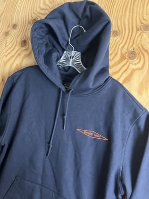 Filson Prospector Embroidered Diamond Logo Hoodie Mens S Navy Blue Sweatshirt - Thumbnail 4