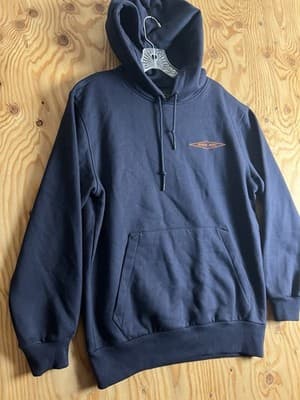 Filson Prospector Embroidered Diamond Logo Hoodie Mens S Navy Blue Sweatshirt - Thumbnail 5