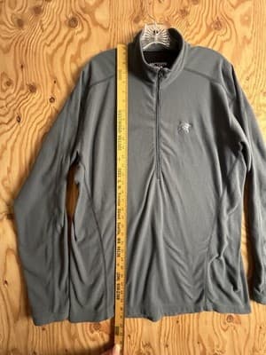 Arcteryx Delta LT Zip Sweatshirt Men XL Gray Fleece Insulated Polartec Half Zip - Thumbnail 4