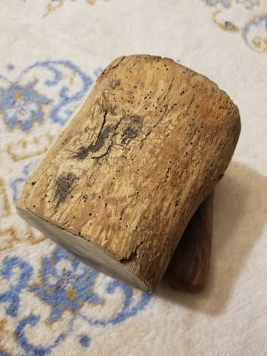 Olive Wood Mortar & Pestle Big 6" Raw Bark Handmade Large Wooden - Thumbnail 9