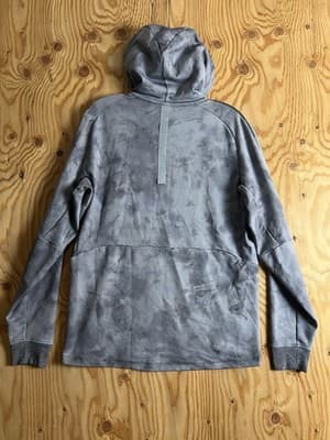 Lululemon Textured Tech Hoodie Mens M Performance Pullover Diamond Dye Grey - Thumbnail 8
