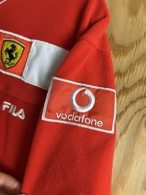 FERRARI F1 Team Rare Racing Mens M Sweatshirt Fleece Sweater FILA Original Shell - Thumbnail 3