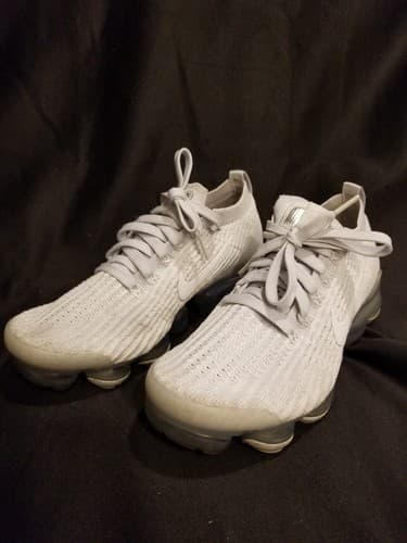 Nike Women’s Air VaporMax Flyinit Pure Platinum Athletic Running Shoes Size 6.5 - Thumbnail 6
