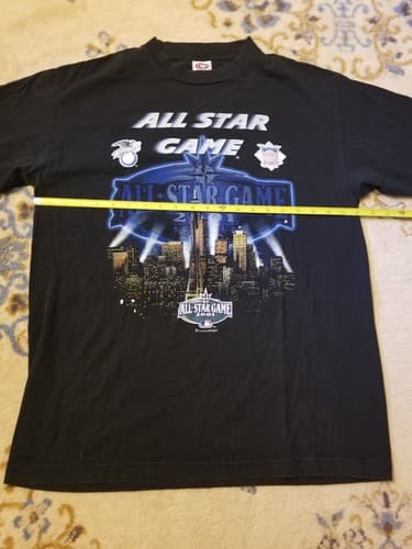 Vtg 2001 MLB All Star Game Seattle Mariners L Ichiro Suzuki Shirt Space Needle - Thumbnail 6