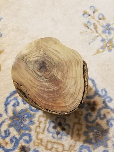 Olive Wood Mortar & Pestle Big 6" Raw Bark Handmade Large Wooden - Thumbnail 10