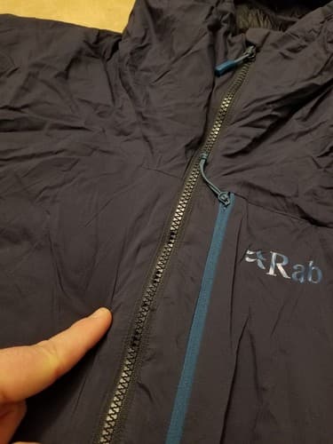 RAB Xenair Alpine Active Insulated Jacket Hoody Men's Medium M Navy Blue *READ* - Thumbnail 3