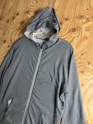 Vuori Hoodie Mens L Gray Movement Performance French Terry Sweatshirt V201 - Thumbnail 2