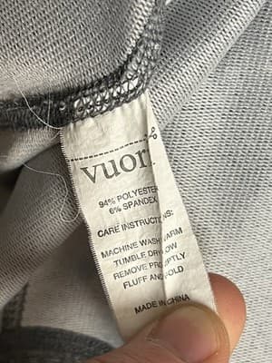 Vuori Hoodie Mens L Gray Movement Performance French Terry Sweatshirt V201 - Thumbnail 7