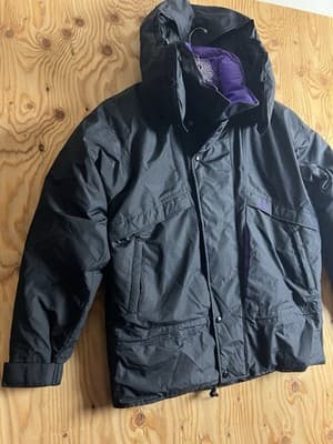 VTG Marmot 700 Goose Down Puffer Goretex Ski Jacket Hoody Mens L Black Coat - Thumbnail 9