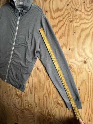 Vuori Hoodie Mens L Gray Movement Performance French Terry Sweatshirt V201 - Thumbnail 10