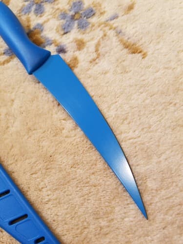 KAI Pure Komachi 2 Blue 10" Utility Chef Knife High Carbon Stainless - Thumbnail 7
