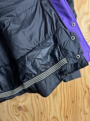 VTG Marmot 700 Goose Down Puffer Goretex Ski Jacket Hoody Mens L Black Coat - Thumbnail 4