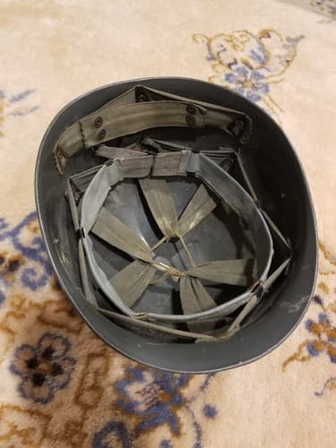 Vintage Austrian M1 Plastic Helmet VTG Liner Army Military Antique Hard Hat WW2 - Thumbnail 9