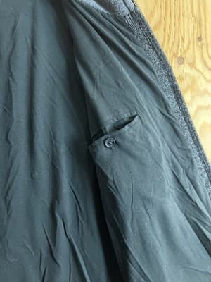 Aran Sweater Market Knit Lined Pure New Wool Zipper Knit Jacket Mens L - Thumbnail 8