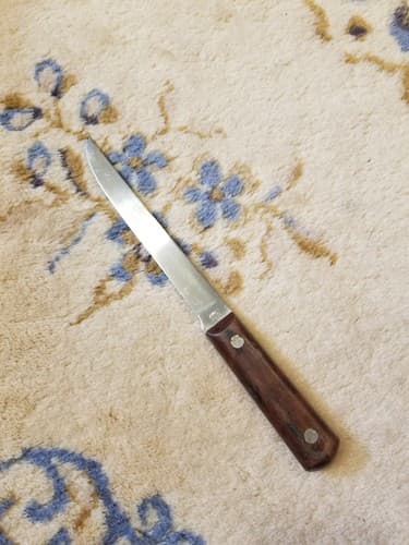 Colonial PROV. USA Knife Kitchen Cutlery 6" Wood Handle Slicer WWII Fixed - Image 1