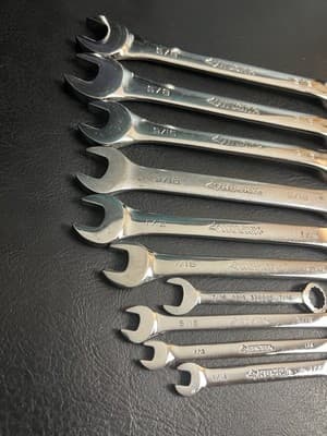 Lot Of 10 HUSKY SAE Combination Wrench Mixed Set 12 Pt 5/8, 9,16, 1/2, 7/16, 1/4 - Thumbnail 7