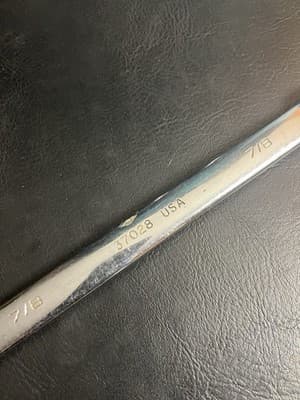VTG Husky USA 7/8" 12PT Long COMBINATION Wrench Full Polish 37028 SAE - Thumbnail 8