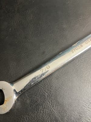 VTG Husky USA 7/8" 12PT Long COMBINATION Wrench Full Polish 37028 SAE - Thumbnail 7