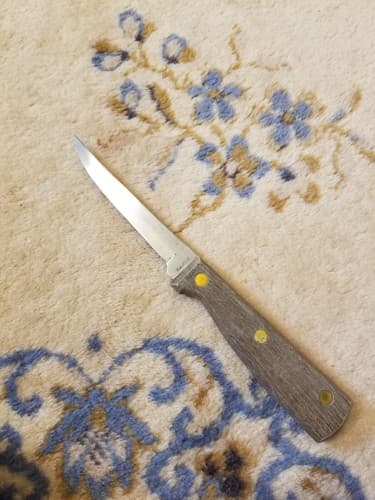 Vtg 5" Blade EAGLE Regent Sheffield Fine Stainless Boning Utility Knife USA Wood - Image 1
