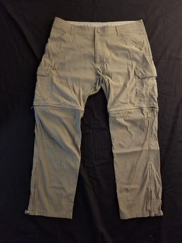KUHL Renegade Stealth Convertible Cargo Zip Off Hiking Pants/ Shorts Mens 38x30 - Image 1