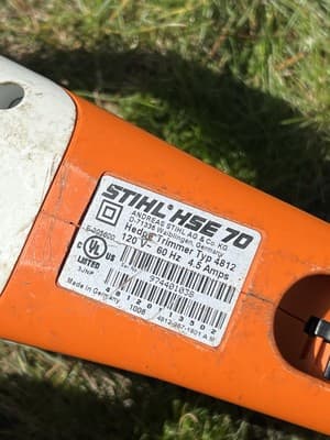 STIHL HSE 70 Type 4812 Hedge Trimmer Corded *For Parts* Read Description - Thumbnail 4