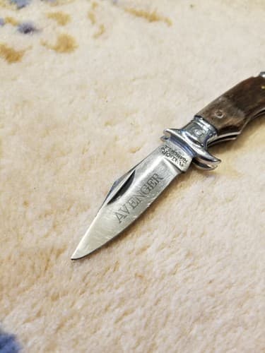 Vtg 1960s Valor Avenger Miami Japan Yasuo Folding 5" Lockback Pocket Knife Mini - Thumbnail 4