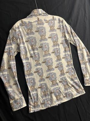 VTG 60s Snoopy Peanuts Woodstock Disco Shirt Saturdays In California Mens S - Thumbnail 10