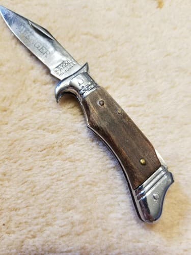 Vtg 1960s Valor Avenger Miami Japan Yasuo Folding 5" Lockback Pocket Knife Mini - Thumbnail 3