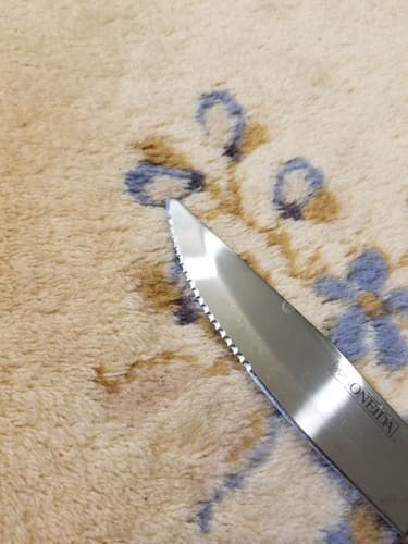 1 ONEIDA Wooden Handle Large Jumbo Restaurant Style Steak Knife - Thumbnail 4