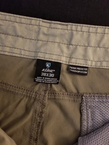 KUHL Renegade Stealth Convertible Cargo Zip Off Hiking Pants/ Shorts Mens 38x30 - Thumbnail 6