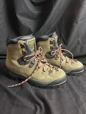 La Sportiva Mountaineering Boots Suede Leather Womens 9.5 A Glacier 41.5 Hiking - Thumbnail 2