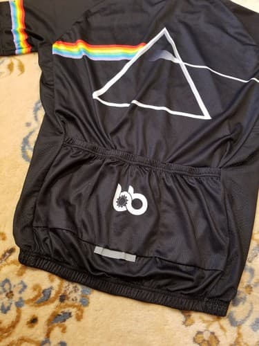 Bicycle Booth Pink Floyd Dark Side of The Moon Cycling Bike Jersey Shirt Large - Thumbnail 5
