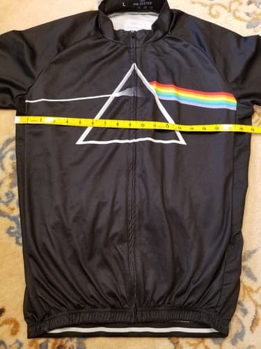Bicycle Booth Pink Floyd Dark Side of The Moon Cycling Bike Jersey Shirt Large - Thumbnail 8